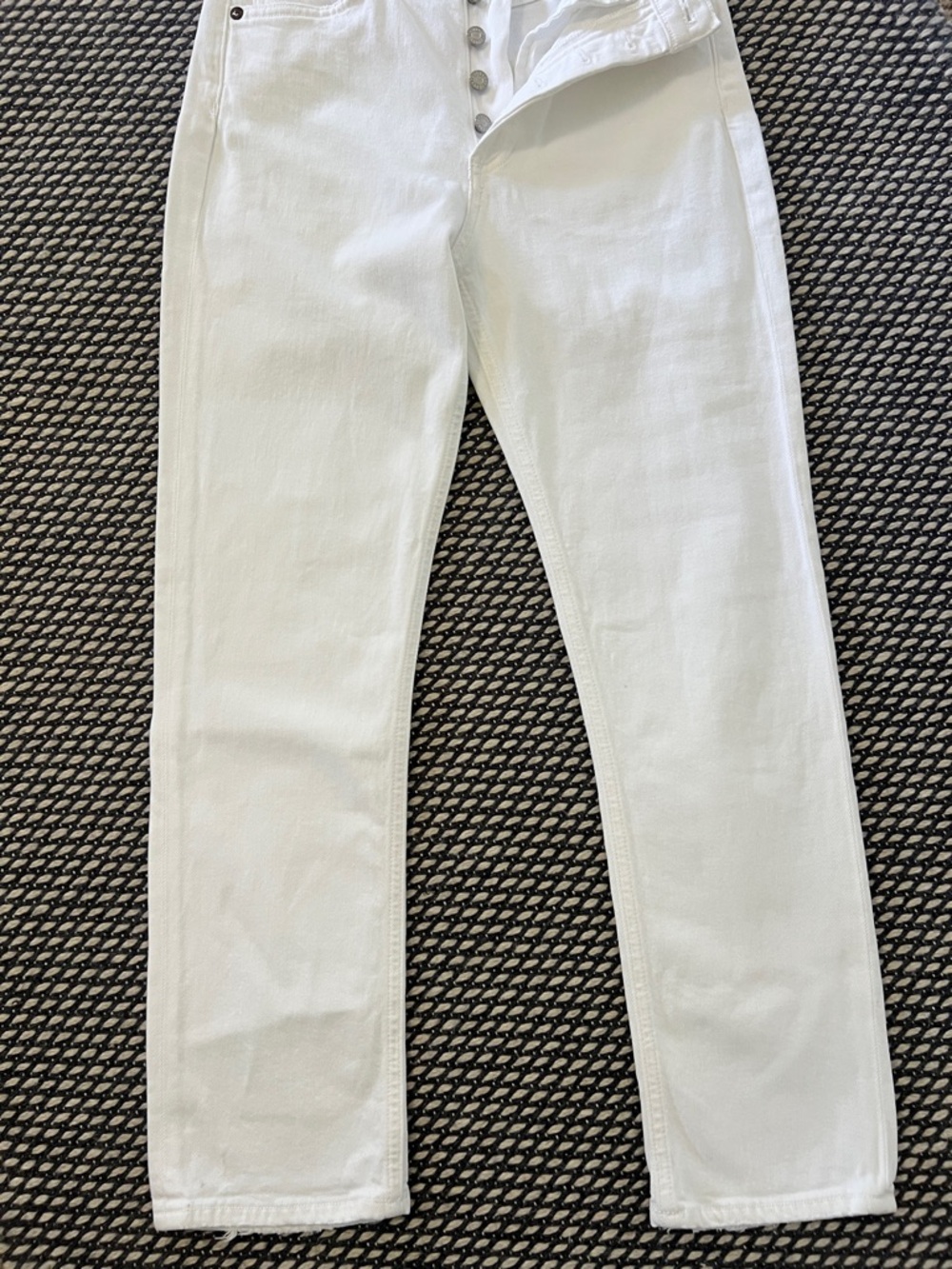 Agolde Riley White Jeans - Picture 7 of 8